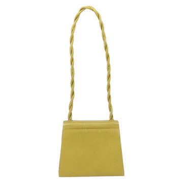 CHANEL Twist Shoulder Bag Caviar Skin Green Gold CC Auth gh1064 - 0