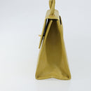 CHANEL Twist Shoulder Bag Caviar Skin Green Gold CC Auth gh1064-3