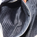 PRADA Shoulder Bag Leather Orange Silver Auth gh1065-26