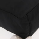 PRADA Tote Bag Nylon Black Silver Auth gh1067-9