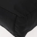 PRADA Tote Bag Nylon Black Silver Auth gh1067-16