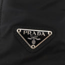 PRADA Tote Bag Nylon Black Silver Auth gh1067-17