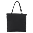 PRADA Tote Bag Nylon Black Silver Auth gh1067-2