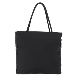 PRADA Tote Bag Nylon Black Silver Auth gh1067 - 0