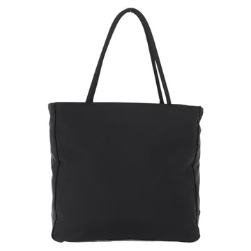 PRADA Tote Bag Nylon Black Silver Auth gh1067 - 0