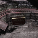 PRADA Chain Shoulder Bag Nylon Beige Gold Auth gh1068-20