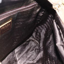 PRADA Chain Shoulder Bag Nylon Beige Gold Auth gh1068-21