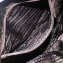 PRADA Chain Shoulder Bag Nylon Beige Gold Auth gh1068-23