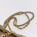 PRADA Chain Shoulder Bag Nylon Beige Gold Auth gh1068-8