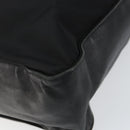 PRADA Hand Bag Nylon Leather Black Silver Auth gh1069-14