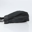 PRADA Hand Bag Nylon Leather Black Silver Auth gh1069-4