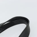 PRADA Hand Bag Nylon Leather Black Silver Auth gh1069-8