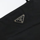 PRADA Hand Bag Nylon Black Silver Auth gh1070-17