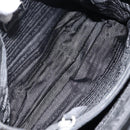 PRADA Hand Bag Nylon Black Silver Auth gh1070-10