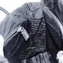 PRADA Hand Bag Nylon Black Silver Auth gh1070-19