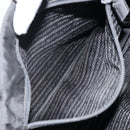 PRADA Hand Bag Nylon Black Silver Auth gh1070-11