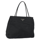 PRADA Hand Bag Nylon Black Silver Auth gh1070-1