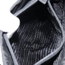 PRADA Hand Bag Nylon Black Silver Auth gh1070-21