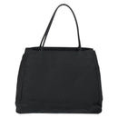 PRADA Hand Bag Nylon Black Silver Auth gh1070-2