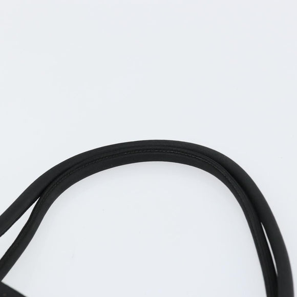 PRADA Hand Bag Nylon Black Silver Auth gh1070