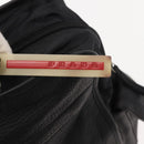 PRADA Sports Hand Bag Nylon Leather Black Silver Auth gh1071-10