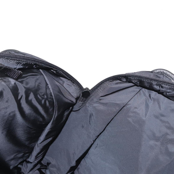 PRADA Sports Hand Bag Nylon Leather Black Silver Auth gh1071