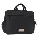 PRADA Sports Hand Bag Nylon Leather Black Silver Auth gh1071-1