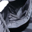 PRADA Sports Hand Bag Nylon Leather Black Silver Auth gh1071-22