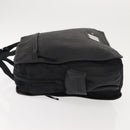 PRADA Sports Hand Bag Nylon Leather Black Silver Auth gh1071-4