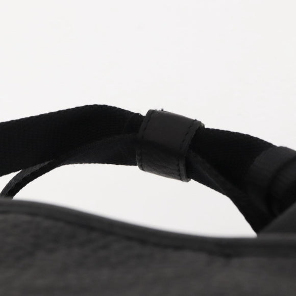 PRADA Sports Hand Bag Nylon Leather Black Silver Auth gh1071