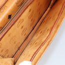 MCM Logogram Vicetos Shoulder Bag PVC Leather Brown Gold Auth gh1073-11