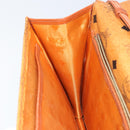 MCM Logogram Vicetos Shoulder Bag PVC Leather Brown Gold Auth gh1073-19