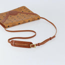 MCM Logogram Vicetos Shoulder Bag PVC Leather Brown Gold Auth gh1073-7