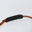 MCM Logogram Vicetos Shoulder Bag PVC Leather Brown Gold Auth gh1073-8