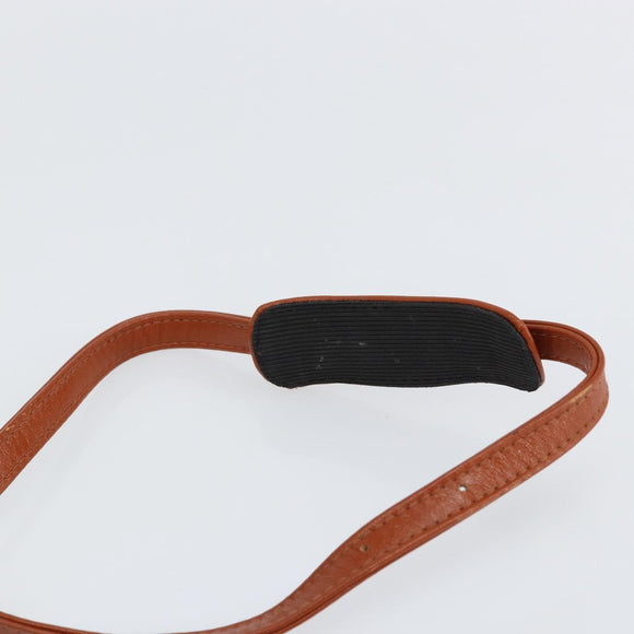 MCM Logogram Vicetos Boston Bag PVC Leather 2way Brown Gold Auth gh1077