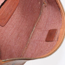 MCM Logogram Vicetos Waist Bag PVC Leather Brown Auth gh1078-11