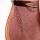 MCM Logogram Vicetos Waist Bag PVC Leather Brown Auth gh1078-19