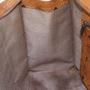 MCM Logogram Vicetos Tote Bag PVC Leather Brown Gold Auth gh1080-18