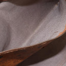 MCM Logogram Vicetos Tote Bag PVC Leather Brown Gold Auth gh1080-19