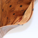 MCM Logogram Vicetos Tote Bag PVC Leather Brown Gold Auth gh1081-20