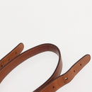 CELINE Macadam Canvas Shoulder Bag PVC Leather Brown Gold Auth gh1084-14