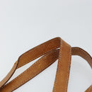 CELINE Macadam Canvas Tote Bag PVC Leather Brown Gold Auth gh1086-8