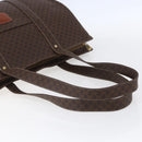 CELINE Macadam Canvas Tote Bag PVC Leather Brown Gold Auth gh1091-7