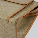 CELINE Macadam Canvas Shoulder Bag PVC Beige Gold Auth gh1092-8