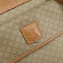 CELINE Macadam Canvas Shoulder Bag PVC Beige Gold Auth gh1092-18