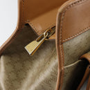 CELINE Macadam Canvas Shoulder Bag PVC Beige Gold Auth gh1092-19