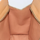 CELINE Macadam Canvas Shoulder Bag PVC Beige Gold Auth gh1092-21