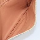 CELINE Macadam Canvas Shoulder Bag PVC Beige Gold Auth gh1092-22