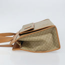 CELINE Macadam Canvas Shoulder Bag PVC Beige Gold Auth gh1092-4