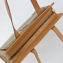 CELINE Macadam Canvas Shoulder Bag PVC Beige Gold Auth gh1092-6